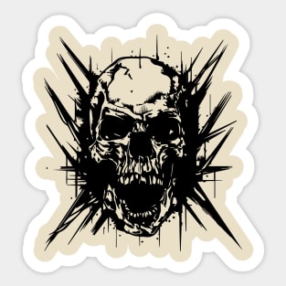 punk skull Sticker